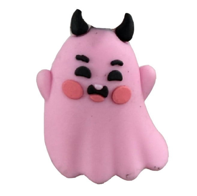 Wholesale 10pcs 3D Cute Ghost Silicone Beads DIY Beads